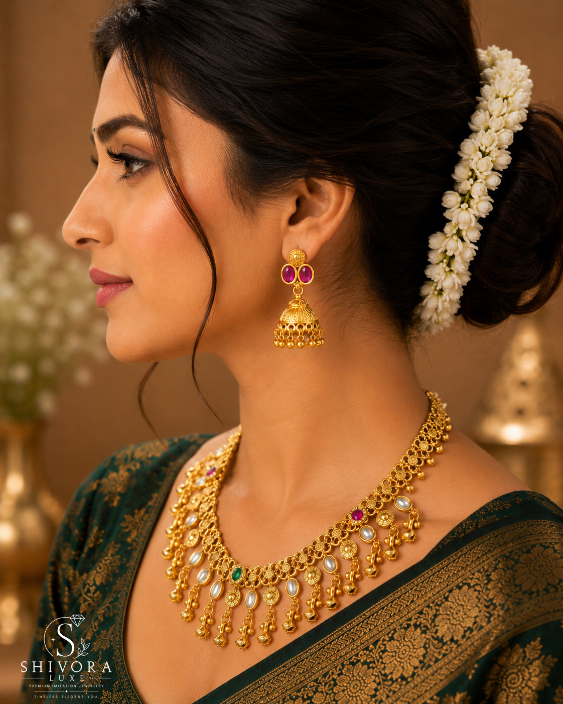 Shivora Premium Anti-Tarnish Necklace Set