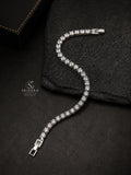 Crystal Silver Tennish Bracelet For Women & Men