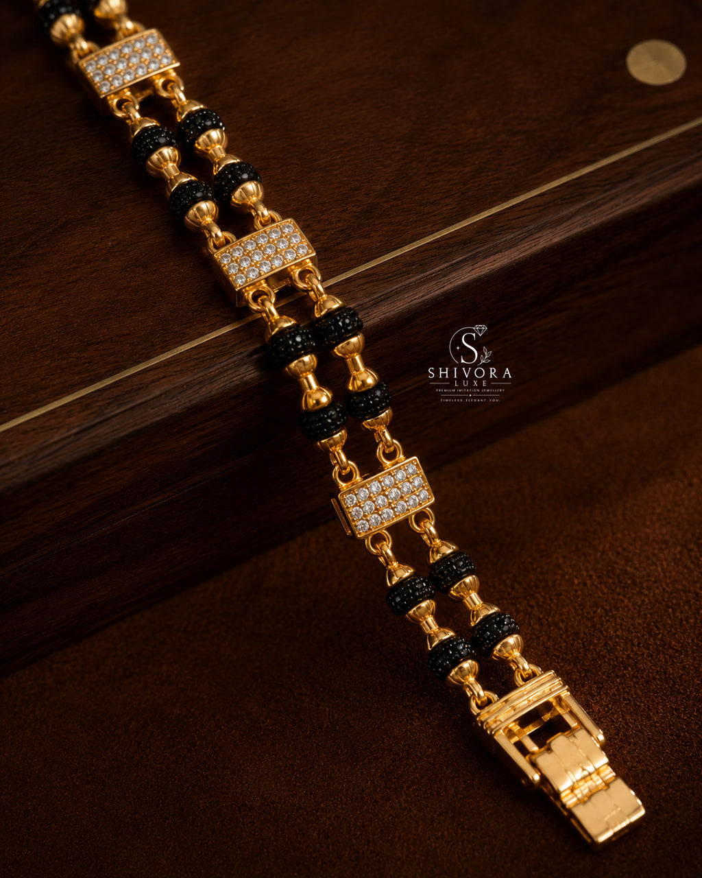 Premium Rudraksha Crystal Bracelet for Men