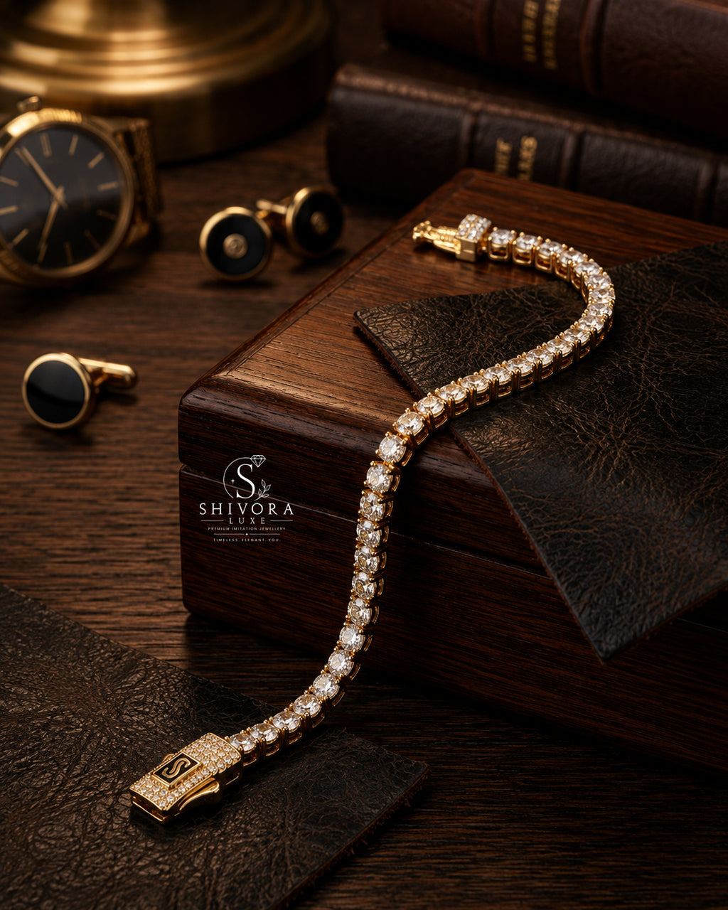 Gold tennis Bracelet for Women & Men | Luxury  Bracelet