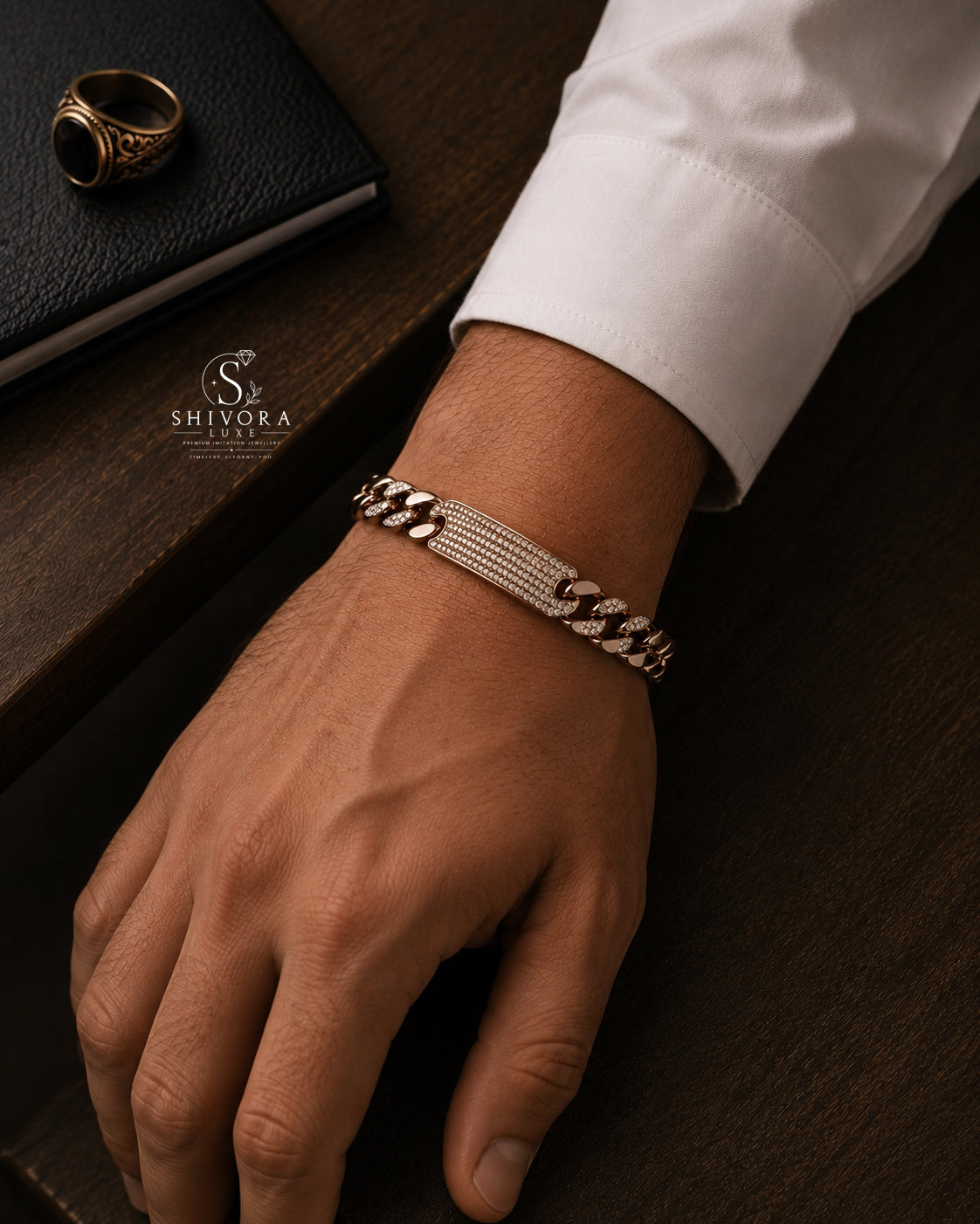 Unisex Cuban Crystal Bracelet