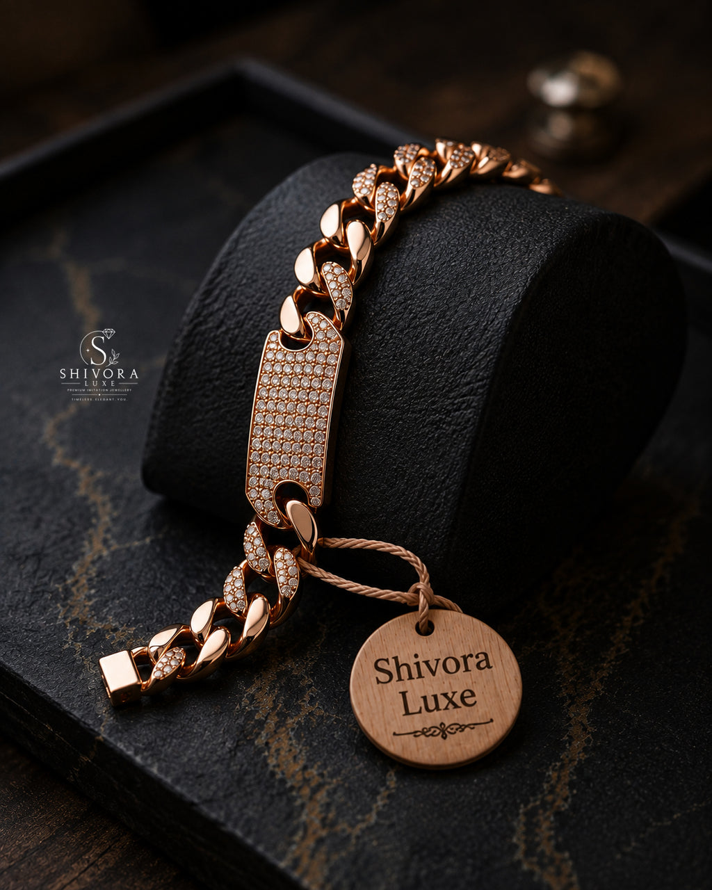 Unisex Cuban Crystal Bracelet