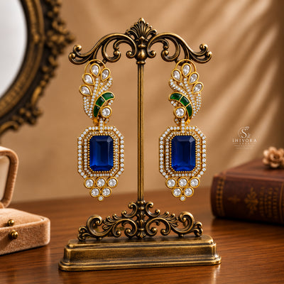 Kundan Statement Drop Earrings