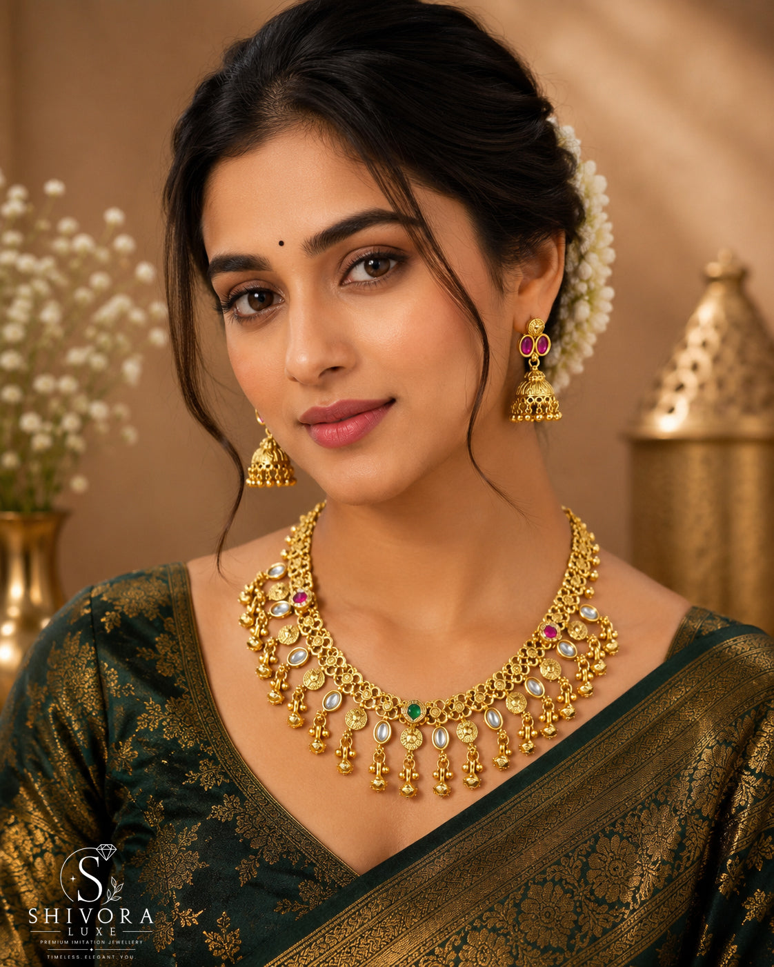 Shivora Premium Anti-Tarnish Necklace Set