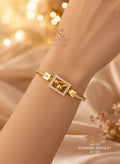 Sqaure Daily Waer Gold Bracelet