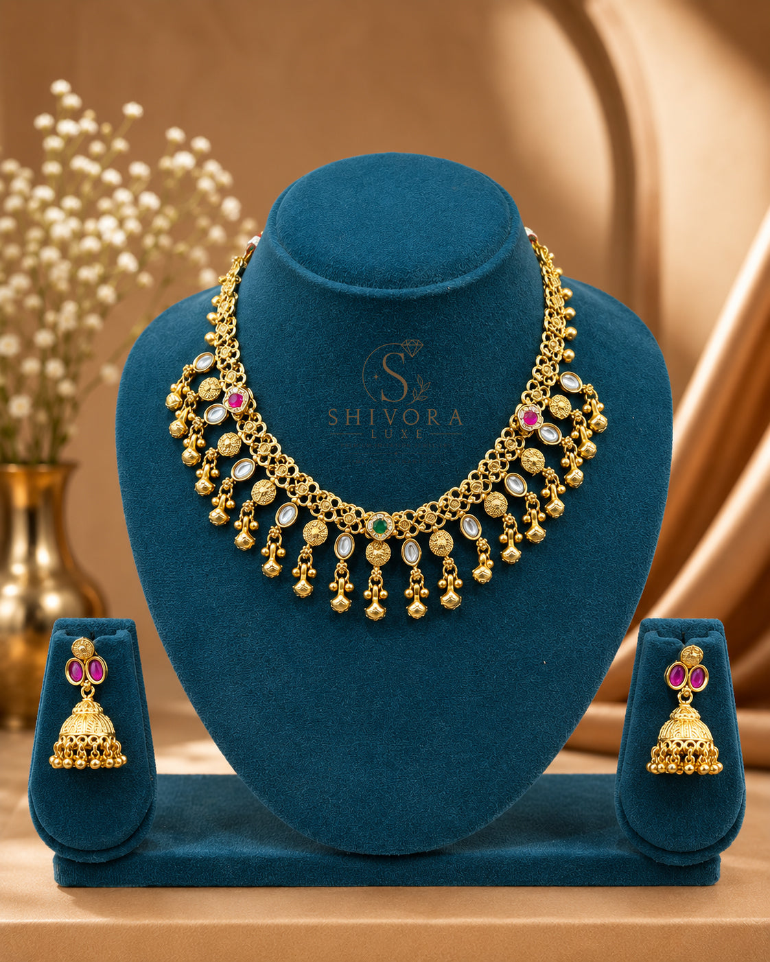 Shivora Premium Anti-Tarnish Necklace Set